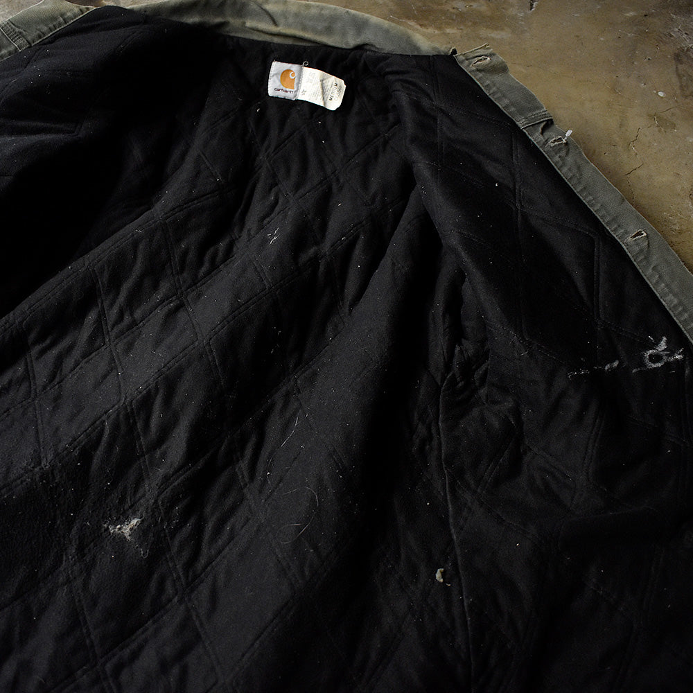 90’s ダメージ！ Carhartt ダックジャケット キルティングライナー USA製 231225H