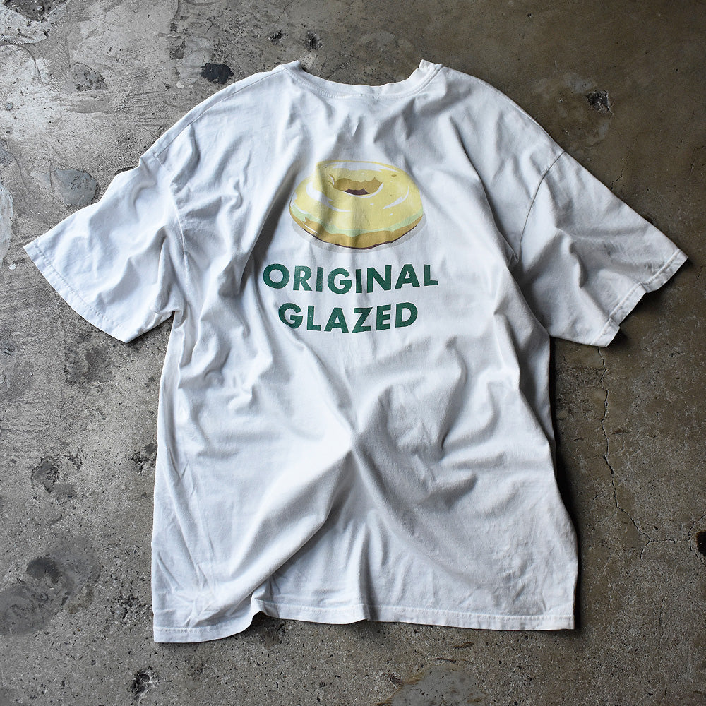 90's～ “Krispy Kreme Doughnuts“ Tシャツ XXL size！ 240713H