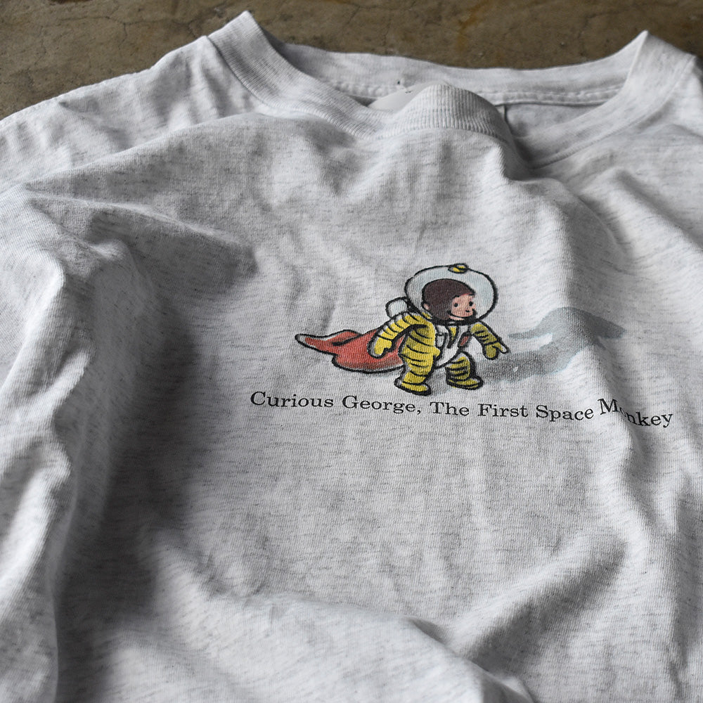 90's おさるのジョージ “Curious George The First Space Monkey” Tシャツ 240812H