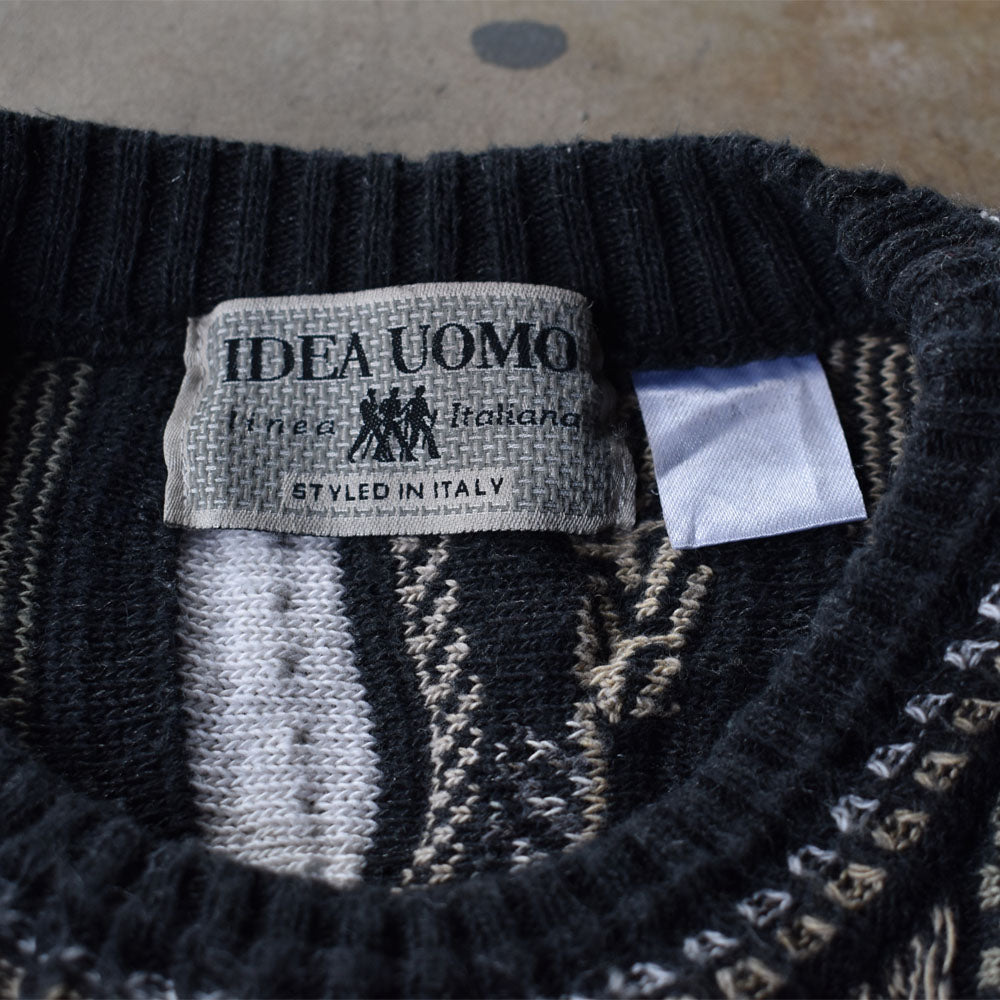 90’s IDEA UOMO 立体編み 3Dニット セーター 231021