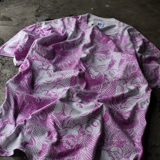 90's Disney "Mickey" Velva Sheenボディ AOP! キャラ Tシャツ USA製 230904H