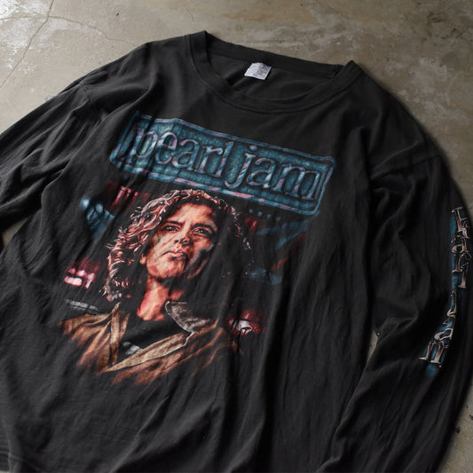 90's Pearl Jam “Eddie Vedder” 袖プリント入り ロック Tシャツ 250919H