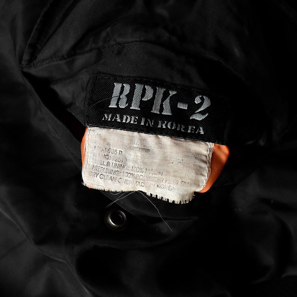 90's～ RPK-2 big size！ ブラック MA-1 ジャケット 241010H
