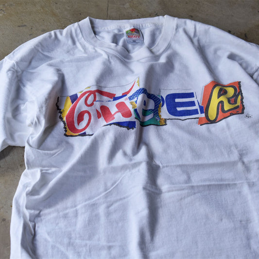 90’s ”CHeER” コラージュプリント アートTシャツ 230812