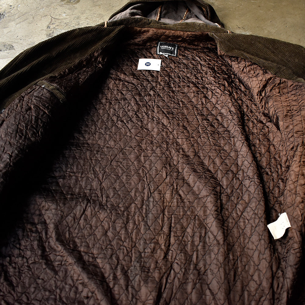 90's VERSACE JEANS COUTURE コーデュロイ ダッフルコート Italy製 250120H