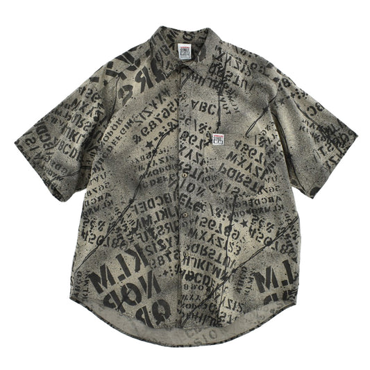 80's VISION STREET WEAR ステンシル × 有刺鉄線 半袖シャツ USA製 260623H