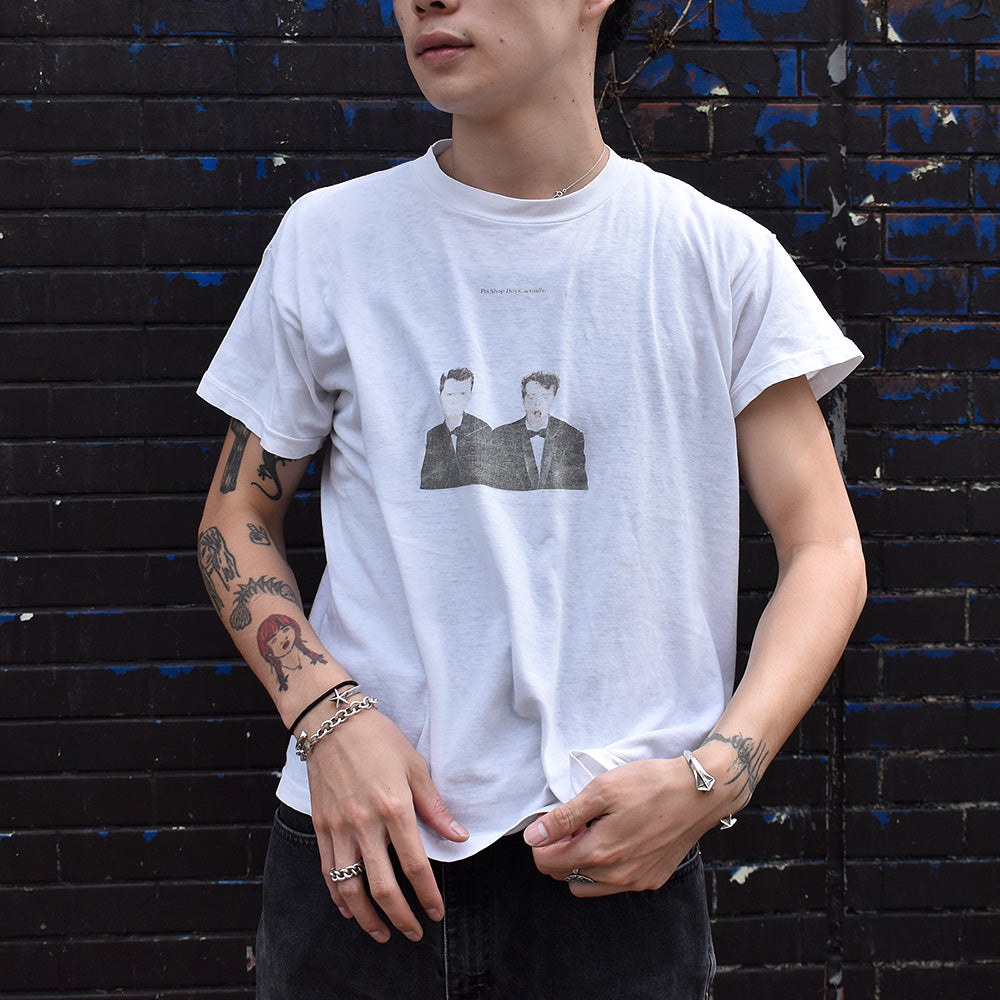 80's Pet Shop Boys “actually” Tシャツ 231002H