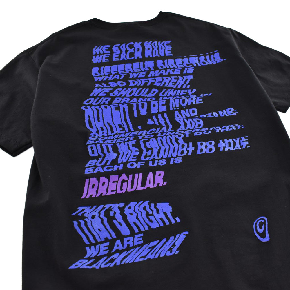 blackmeans irregular "irg©" ロゴTシャツ 260728H