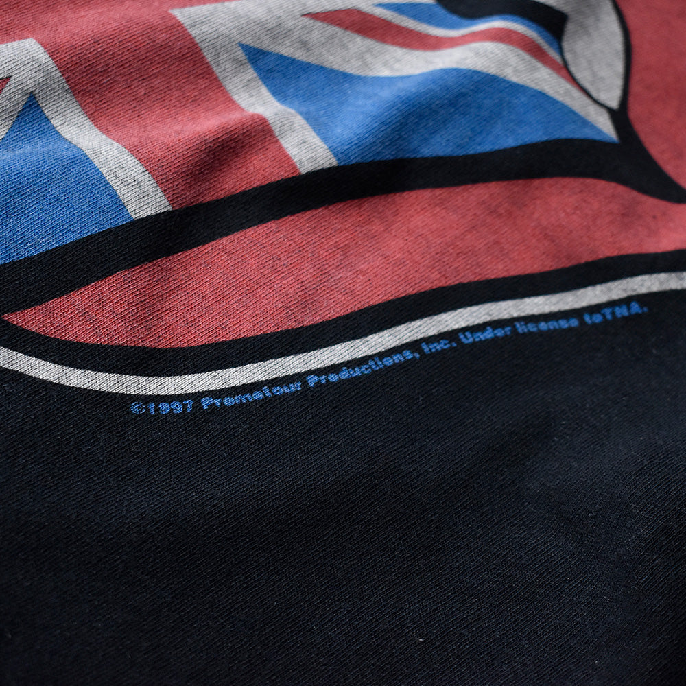 90's The Rolling Stones ユニオンジャックロゴ刺繡 ロングスリーブTシャツ 240606H