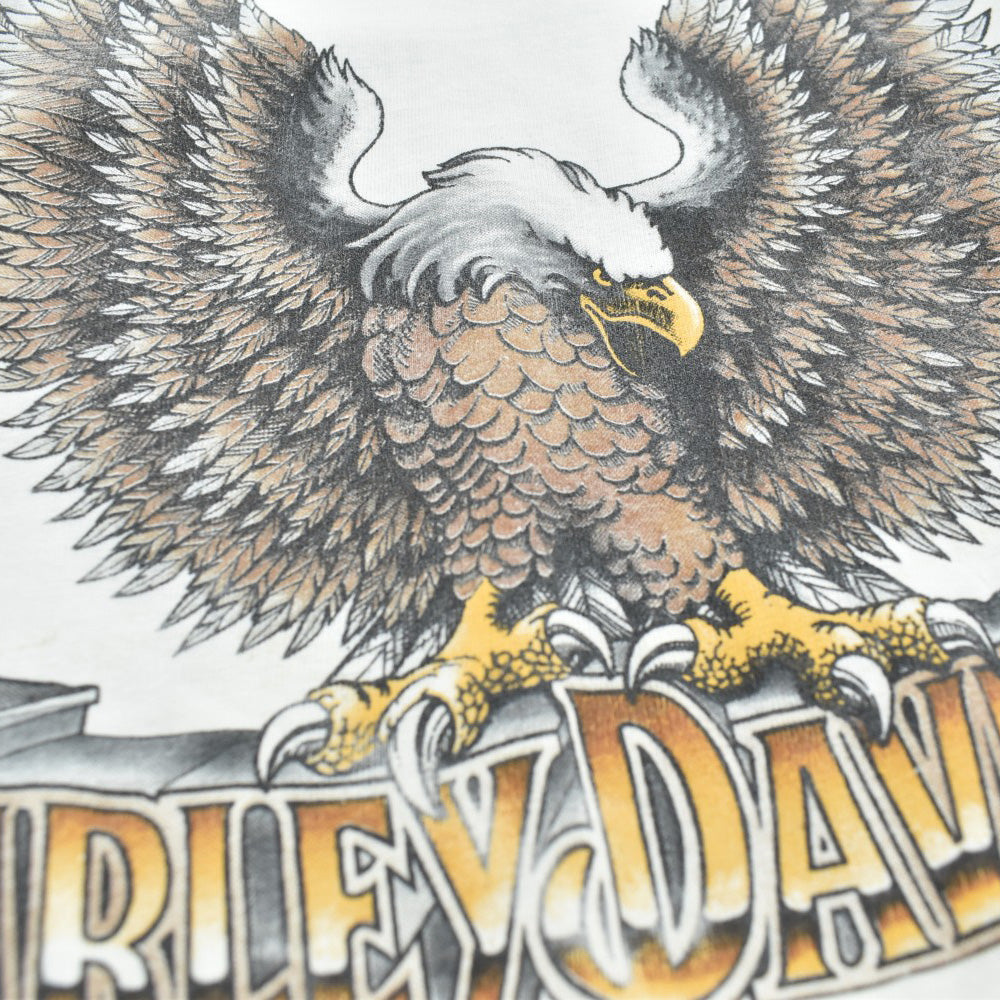 80's HARLEY-DAVIDSON 3D EMBLEM イーグル ハーレーT USA製 260901H
