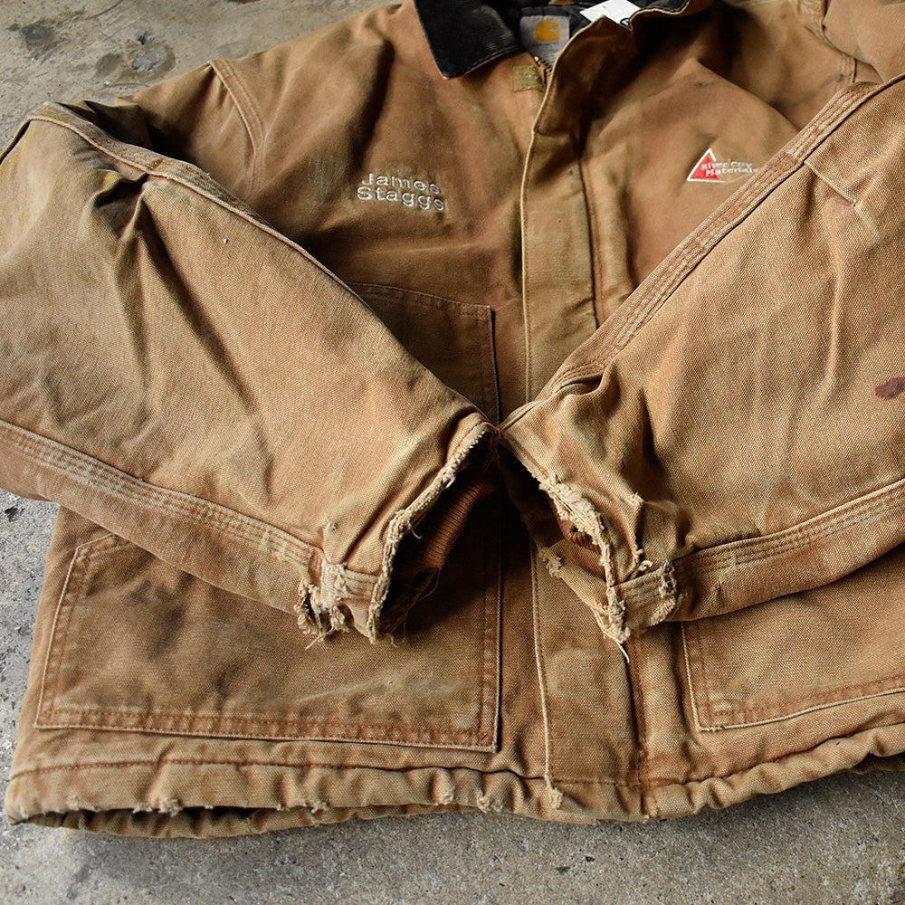 Y2K ダメージ！ Carhartt トラディショナルジャケット キルティングライナー 240118H
