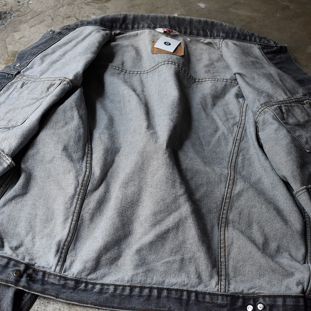90's Levi's 70506 02 先染めブラック デニムジャケット Made in Great Britain 250719H
