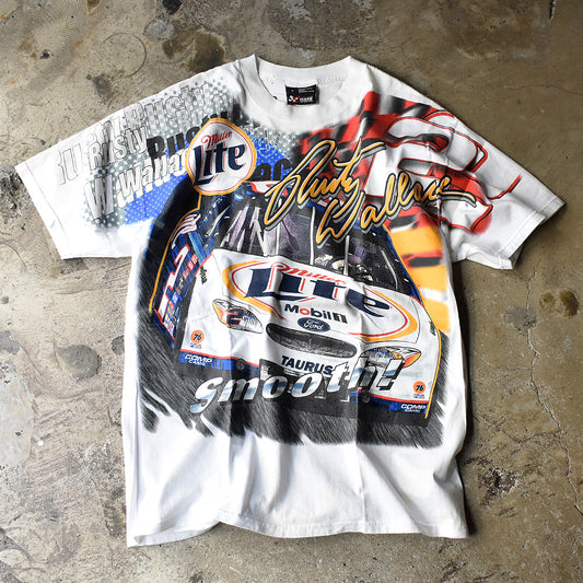 Y2K CHASE Authentics "Rusty Wallace #2" AOP! レーシング Tシャツ 240215H