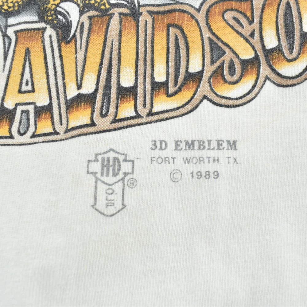 80's HARLEY-DAVIDSON 3D EMBLEM イーグル ハーレーT USA製 260901H