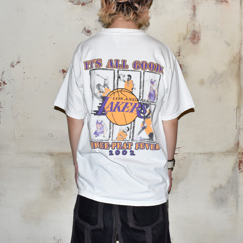 Y2K NBA “Los Angeles Lakers“ World Champions Tシャツ 240502H