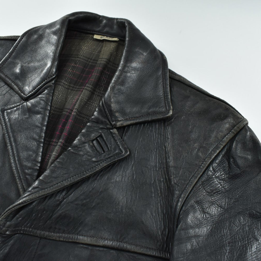 60's~ M.I.C フレンチレザー カーコート 260224H