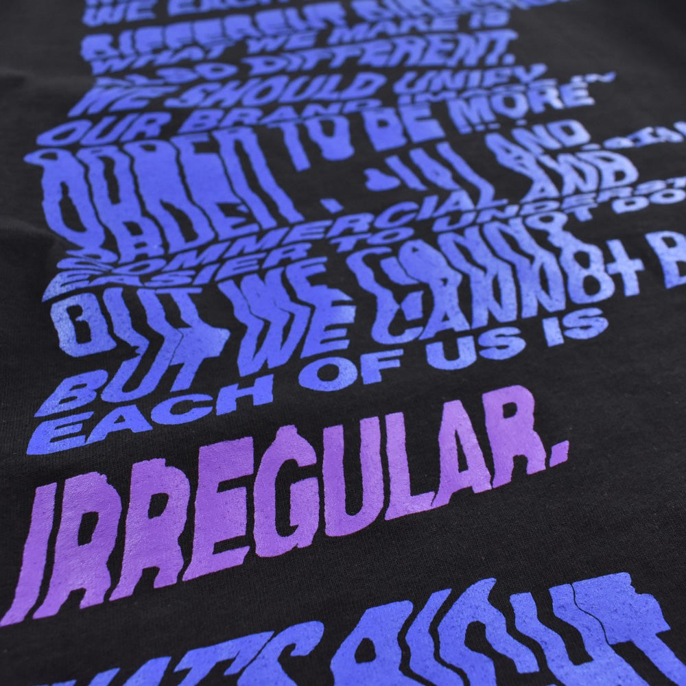 blackmeans irregular "irg©" ロゴTシャツ 260728H