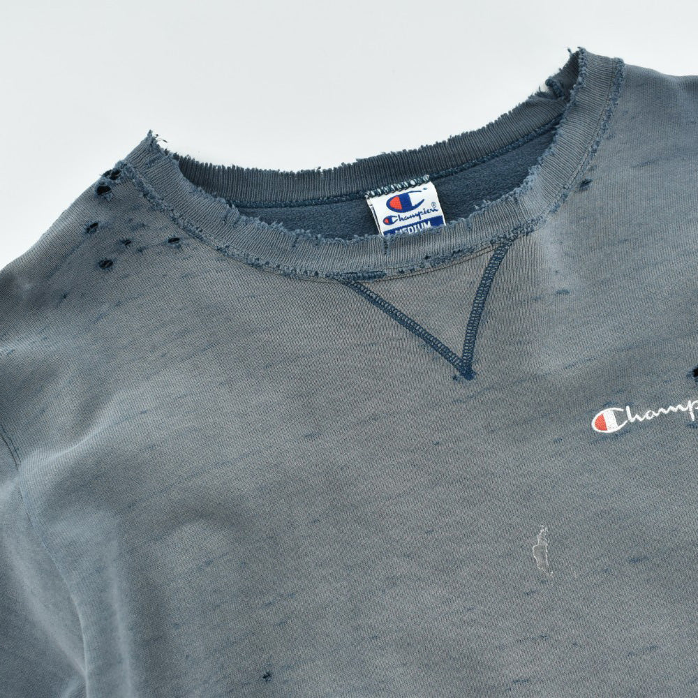 90's Champion "ボロ&フェード" 刺繍ロゴ スウェット USA製 260918H