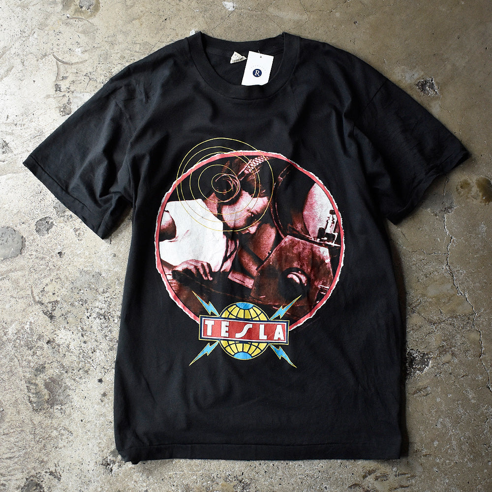 テスラ The Great Radio Controversy ジャケットデザイン ワールドツアーTシャツ 1989年 スクリーンスターズ L ヴィンテージ