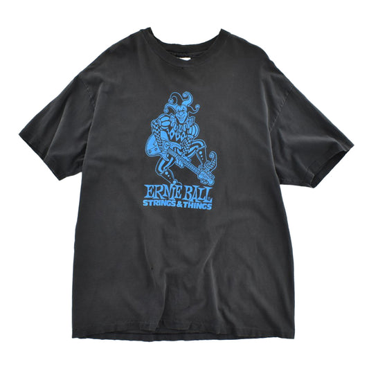 90's Ernie Ball "Strings & Things" ジェスター ギターTシャツ USA製 260721H