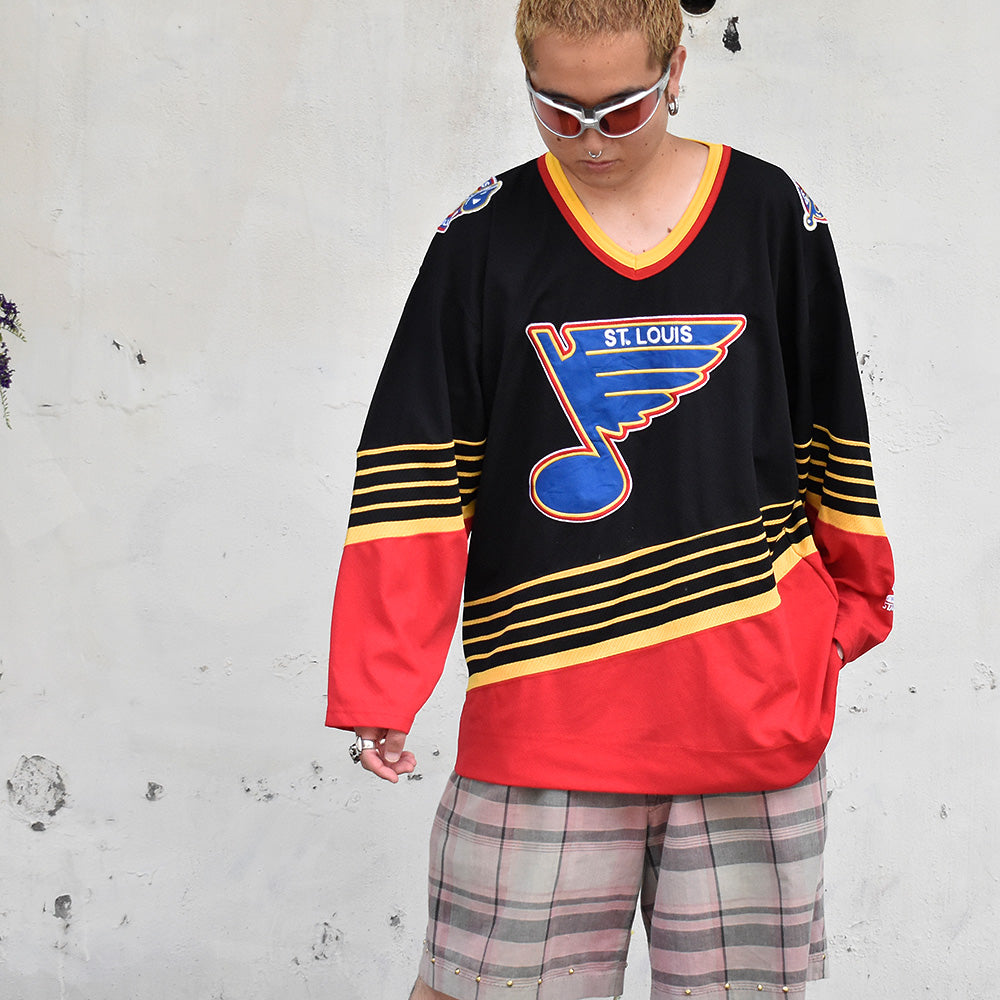 Y2K STARTER NHL “St. Louis Blues“ ホッケーシャツ 250810H