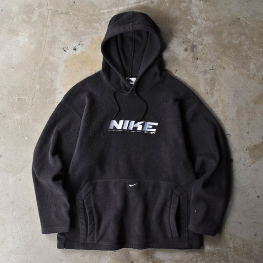 90’s Nike センタースウォッシュ フリースパーカー フーディ 黒 251104H