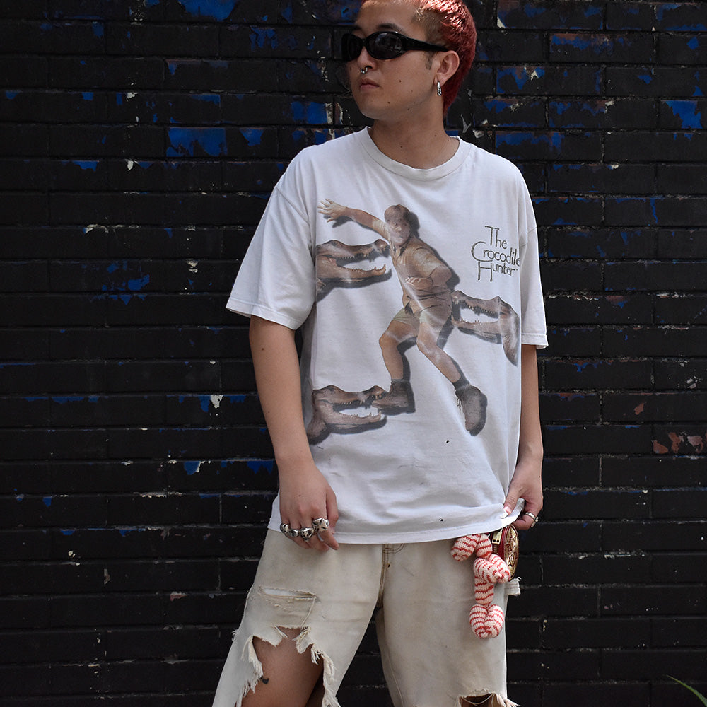 Y2K Steve Irwin “The Crocodile Hunter” 海外TV Tシャツ 250827H