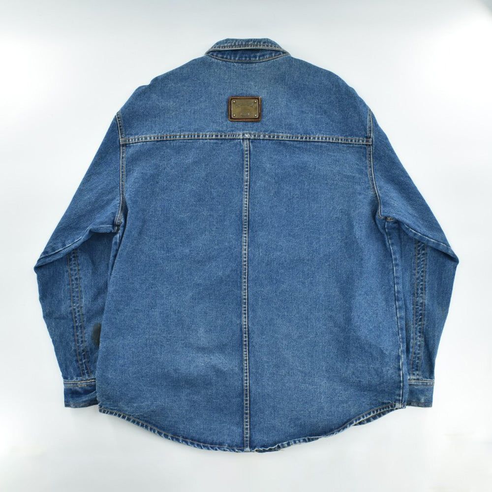 90's Karl Kani メタルプレート デニム シャツジャケット USA製 260310H