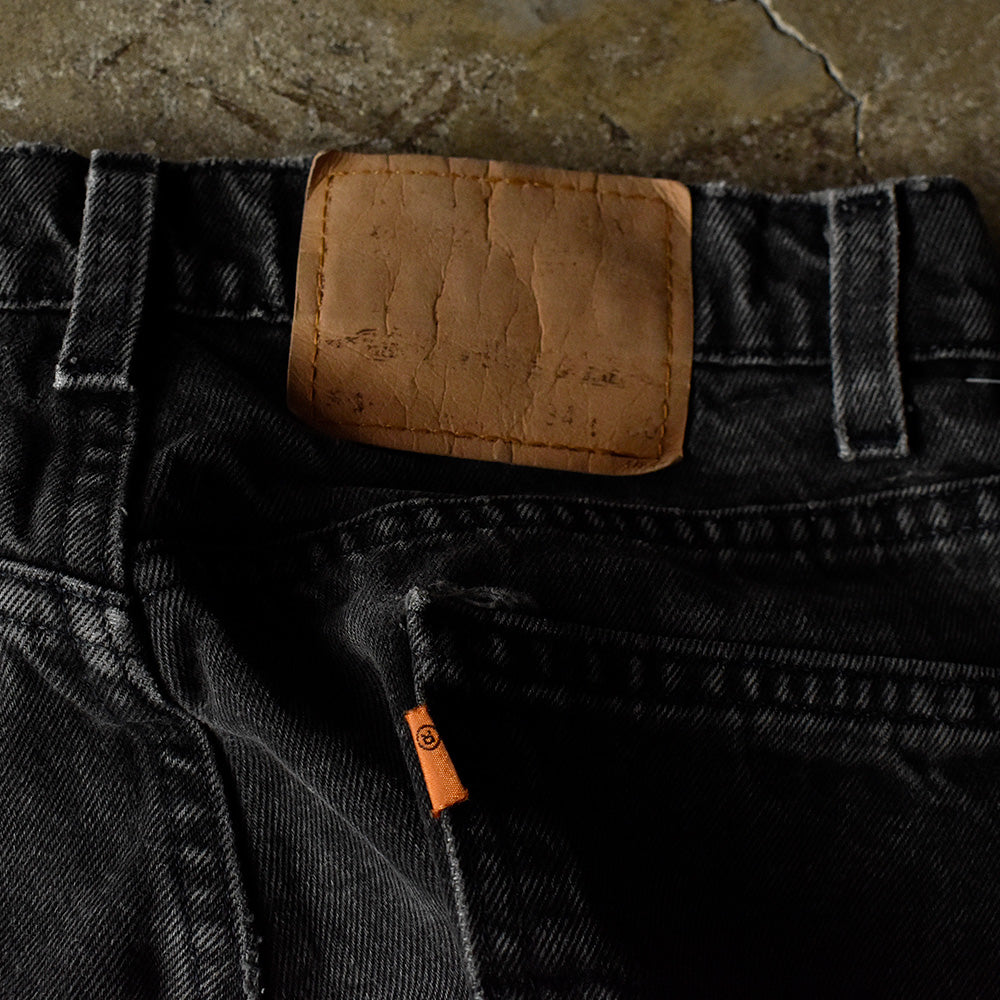 90's ペイント！ Levi's 550 ブラックデニムパンツ USA製 231016H