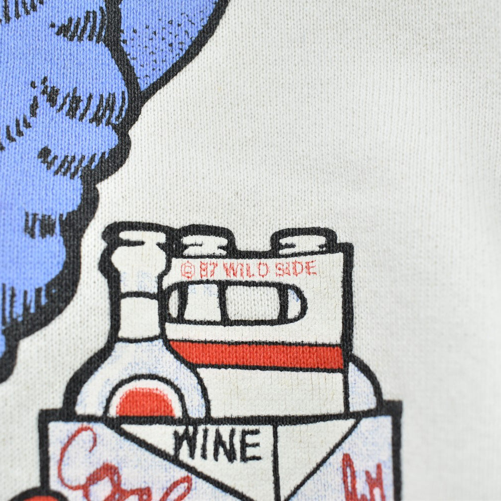 80's "RAISIN HELL" キャラクタースウェット USA製 260908H