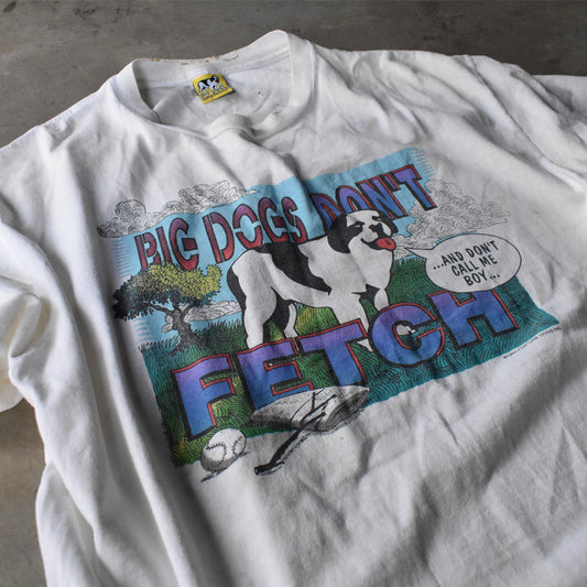 90's BIG DOGS “DON'T FETCH” Tシャツ USA製 240411