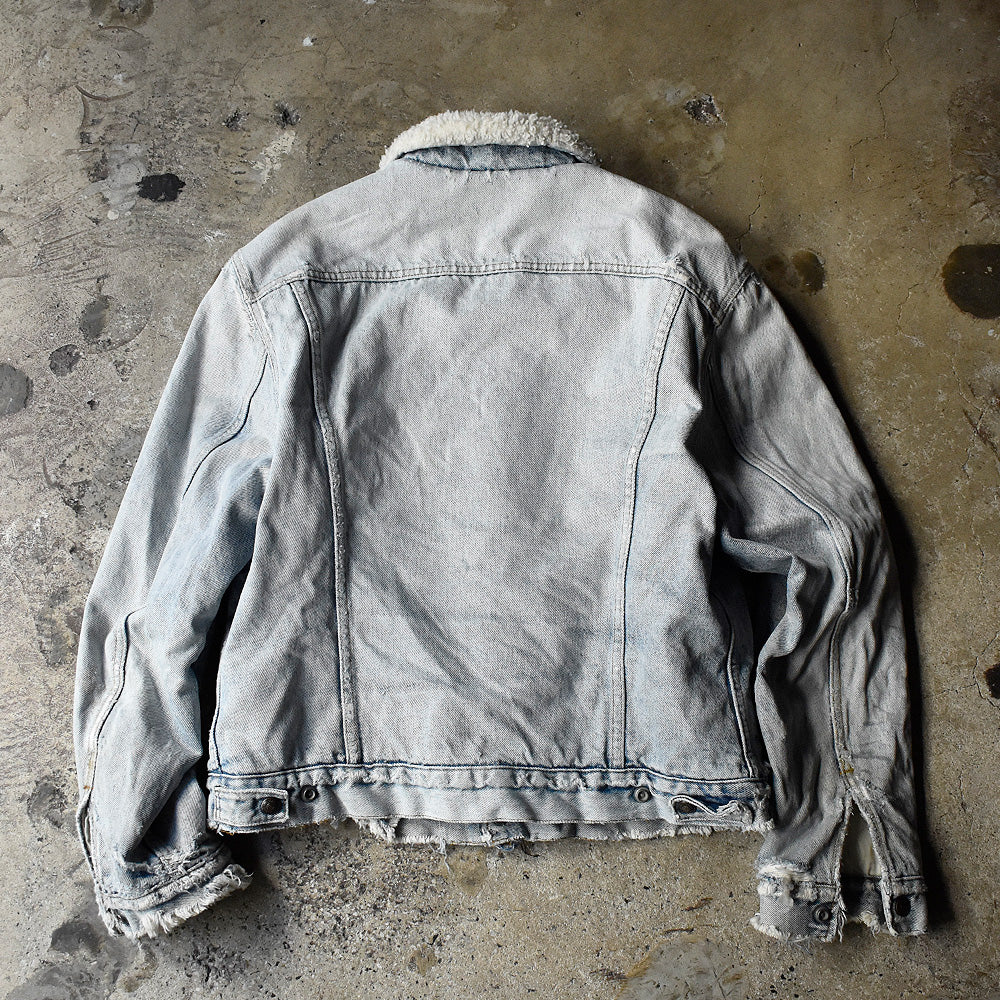 80's ボロ！ Levi's 70608-0216 デニムボアジャケット USA製 240105H