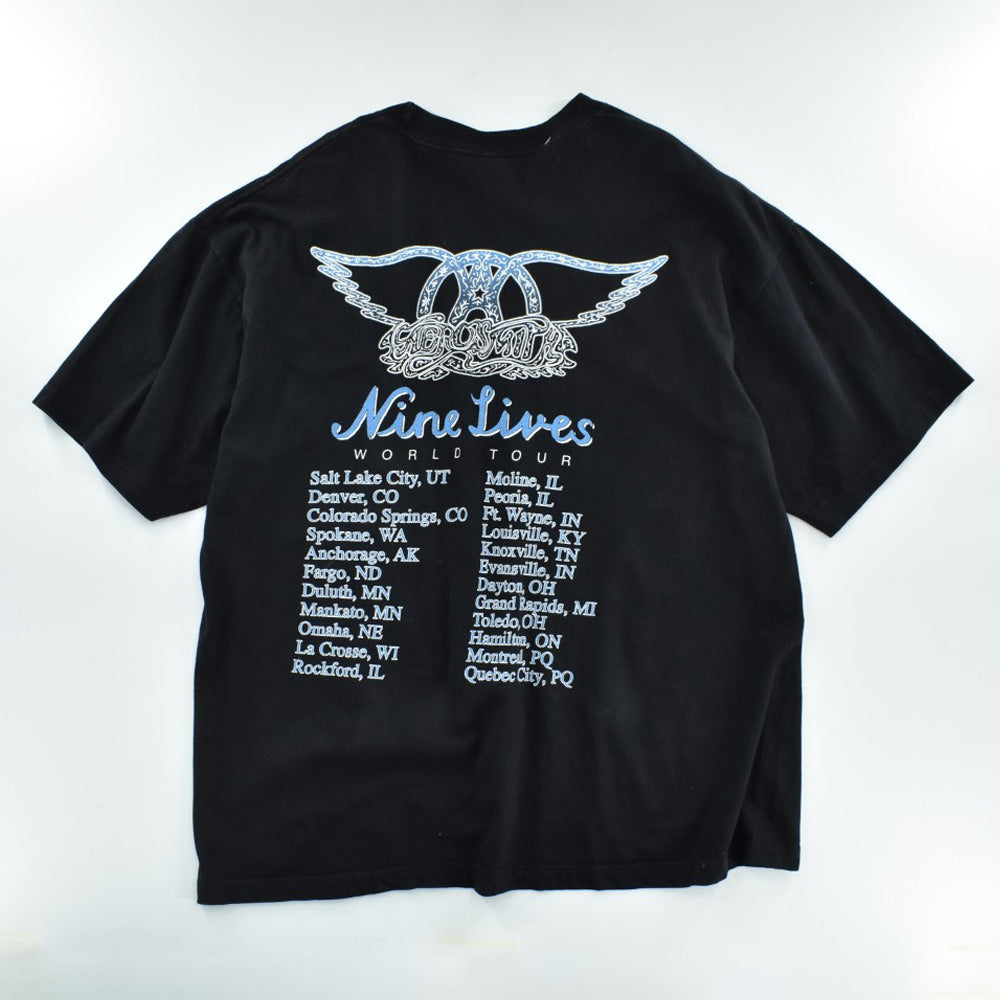 90's AEROSMITH “Nine Lives World Tour” ロックTシャツ 260414H