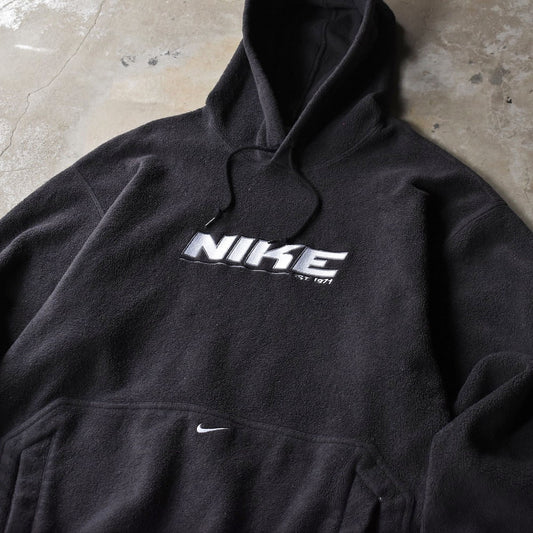 90’s Nike センタースウォッシュ フリースパーカー フーディ 黒 251104H