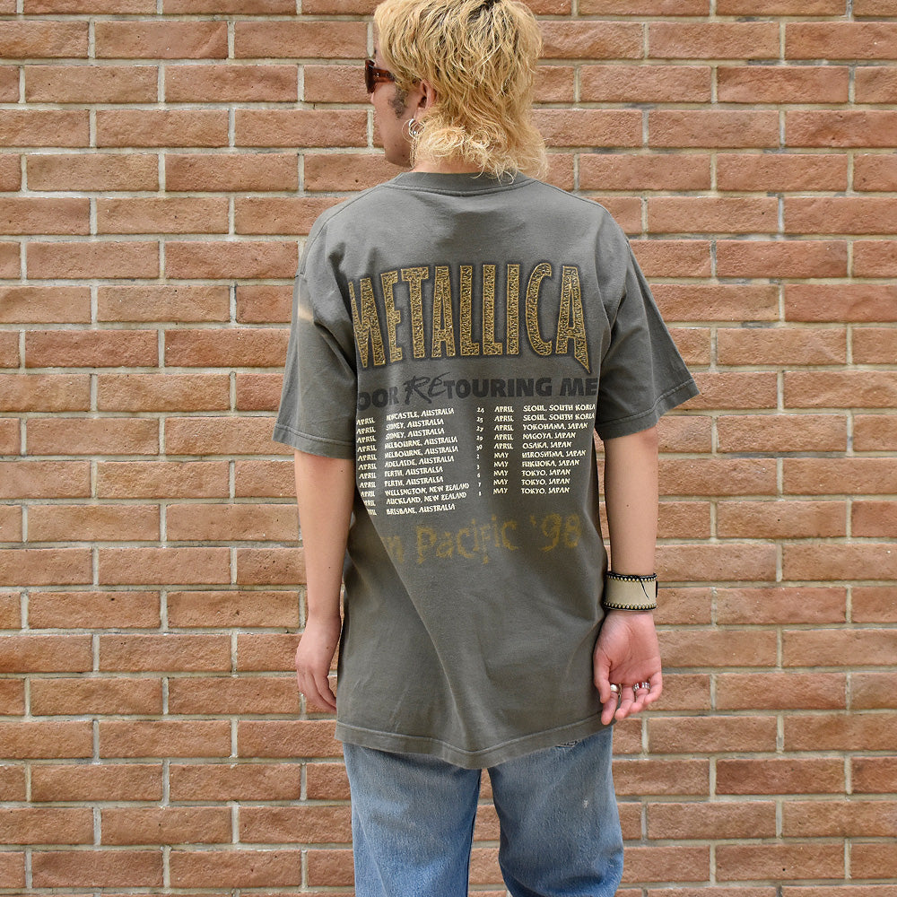 90's Metallica “POOR RETOURING ME Pan Pacific '98” Tシャツ 240710HYY