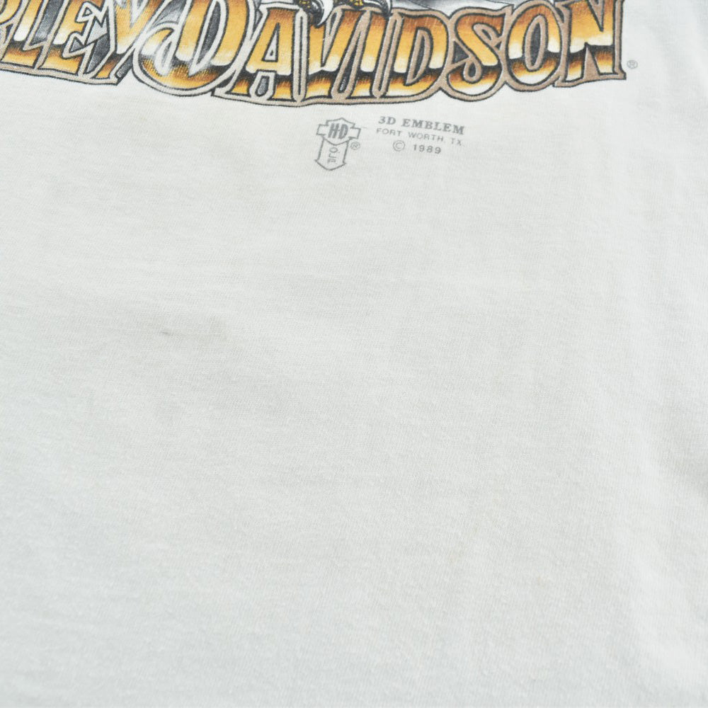 80's HARLEY-DAVIDSON 3D EMBLEM イーグル ハーレーT USA製 260901H