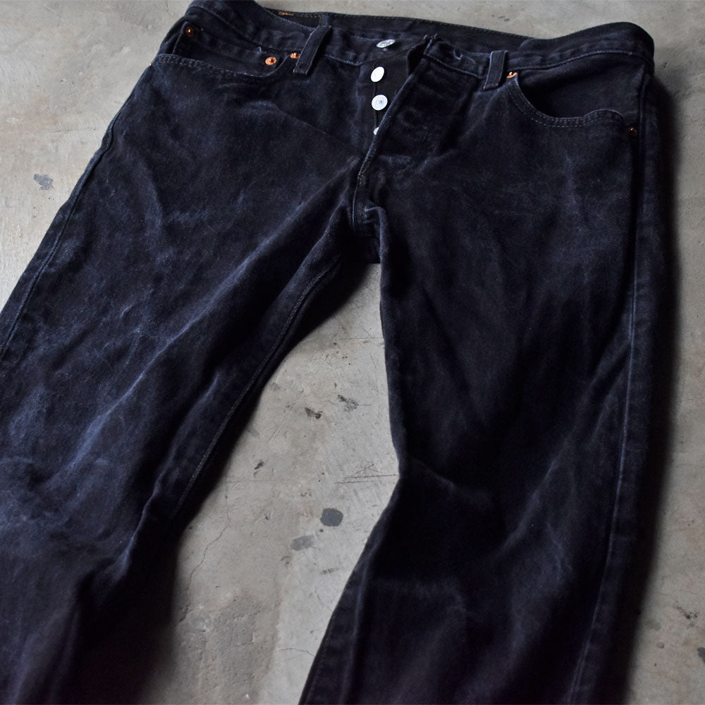 Levi's 501 ブラックデニムパンツ 240329