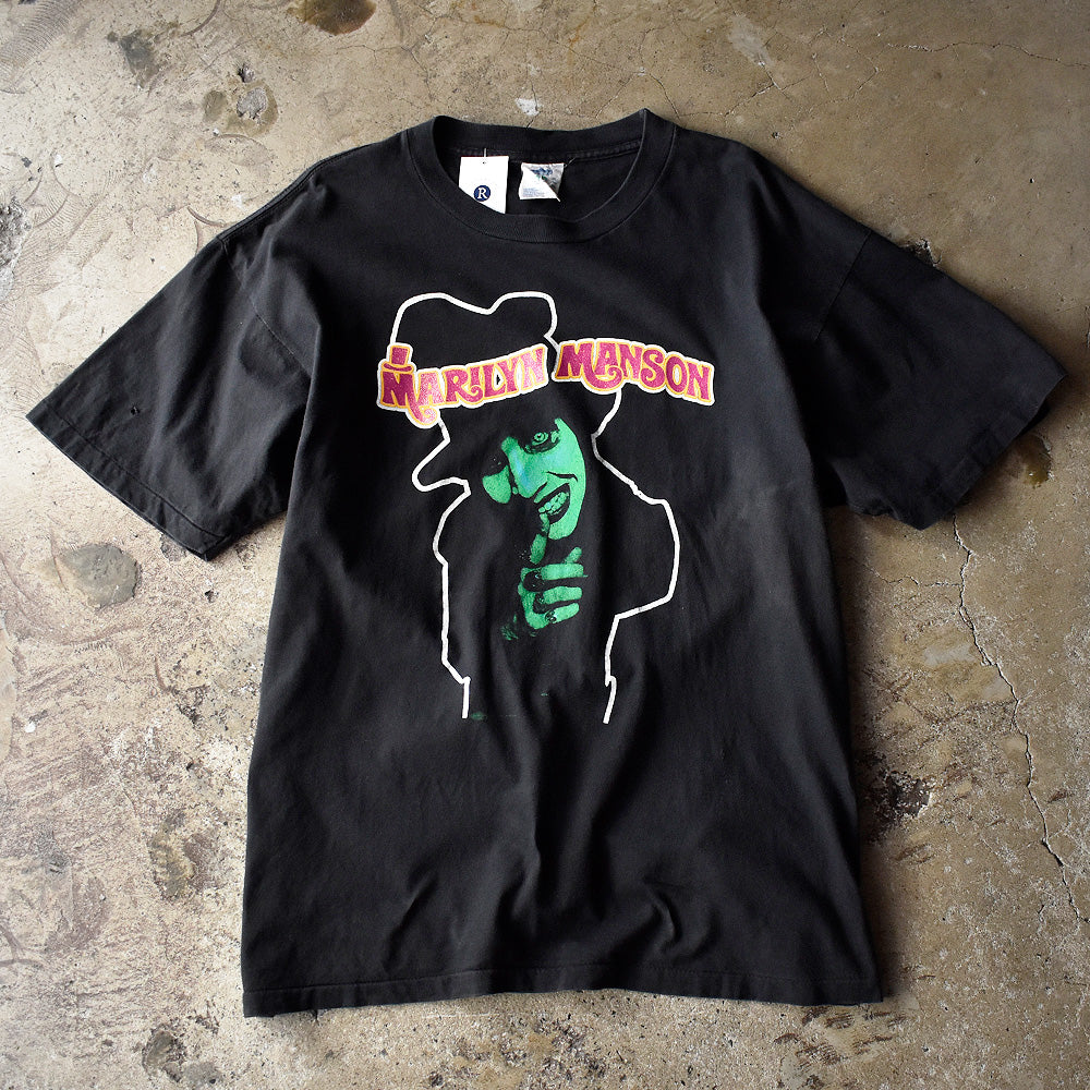マリリン・マンソン Diary Of A Dope Fiend ピンク ラメプリント Tシャツ 1995年 ヴィンテージ