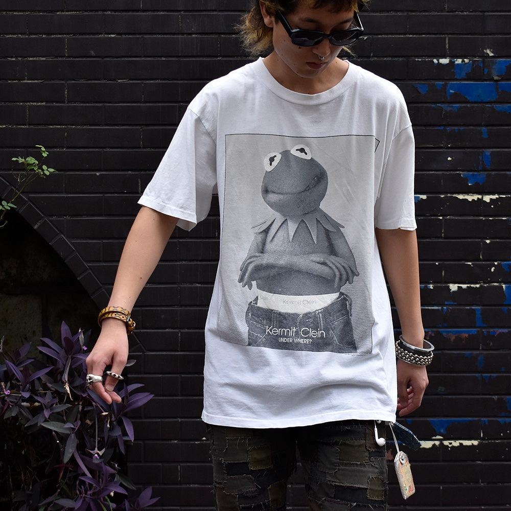 90's “Kermit Clein” Calvin Kleinパロディ！ Tシャツ 230930H