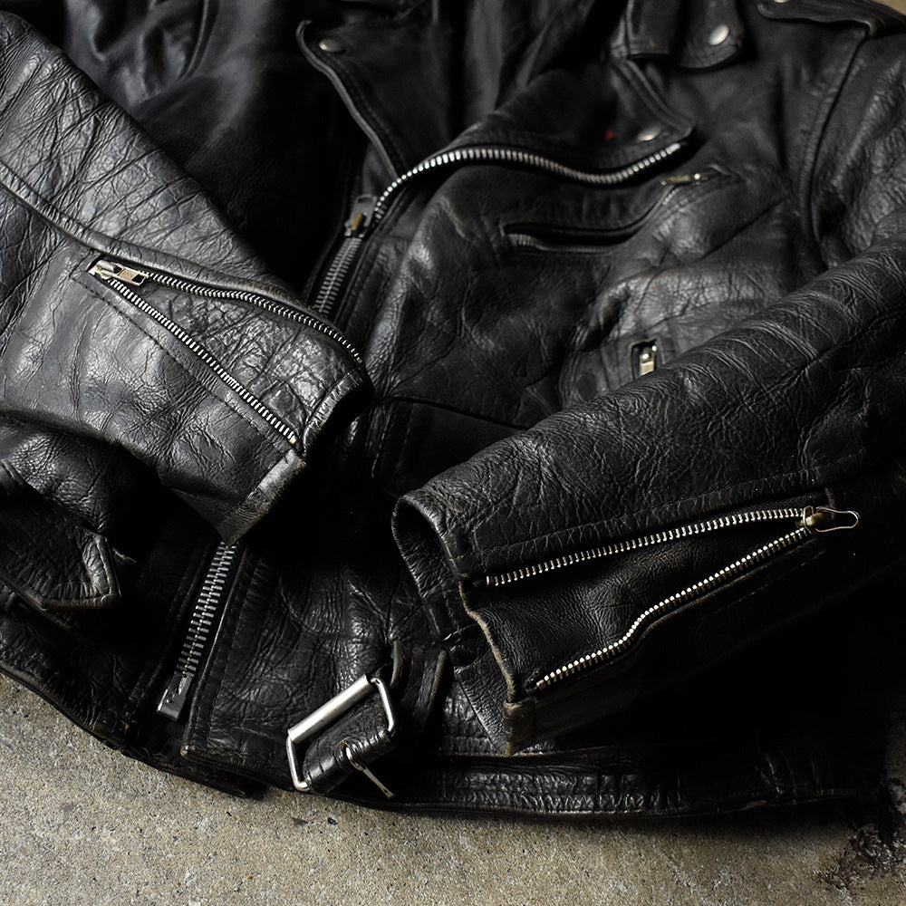 80's LEATHER 2000 ライダース レザージャケット 231204H
