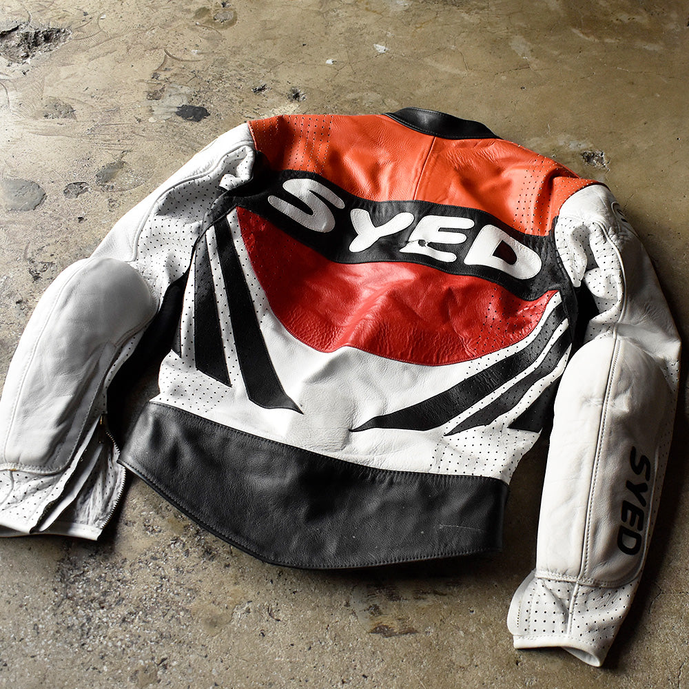 80's SYED Leathers モーターサイクル レザージャケット 240311H