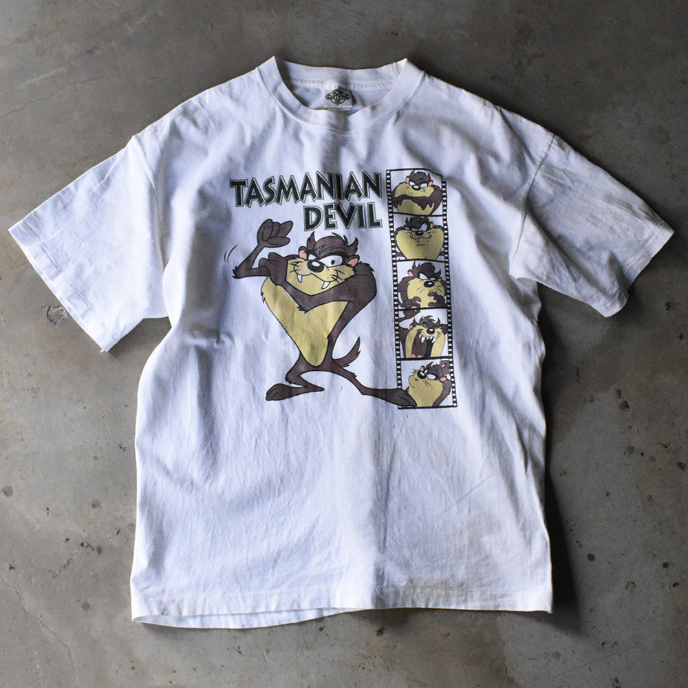 90's Looney Tunes ”TASMANIAN DEVIL” キャラ Tシャツ USA製 240413