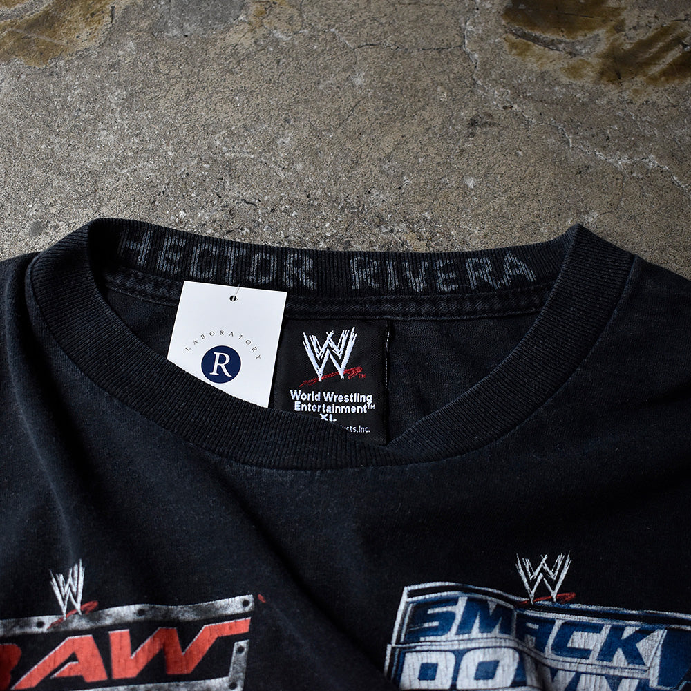 Y2K WWE “RAW vs SMACKDOWN“ Tシャツ 250630H