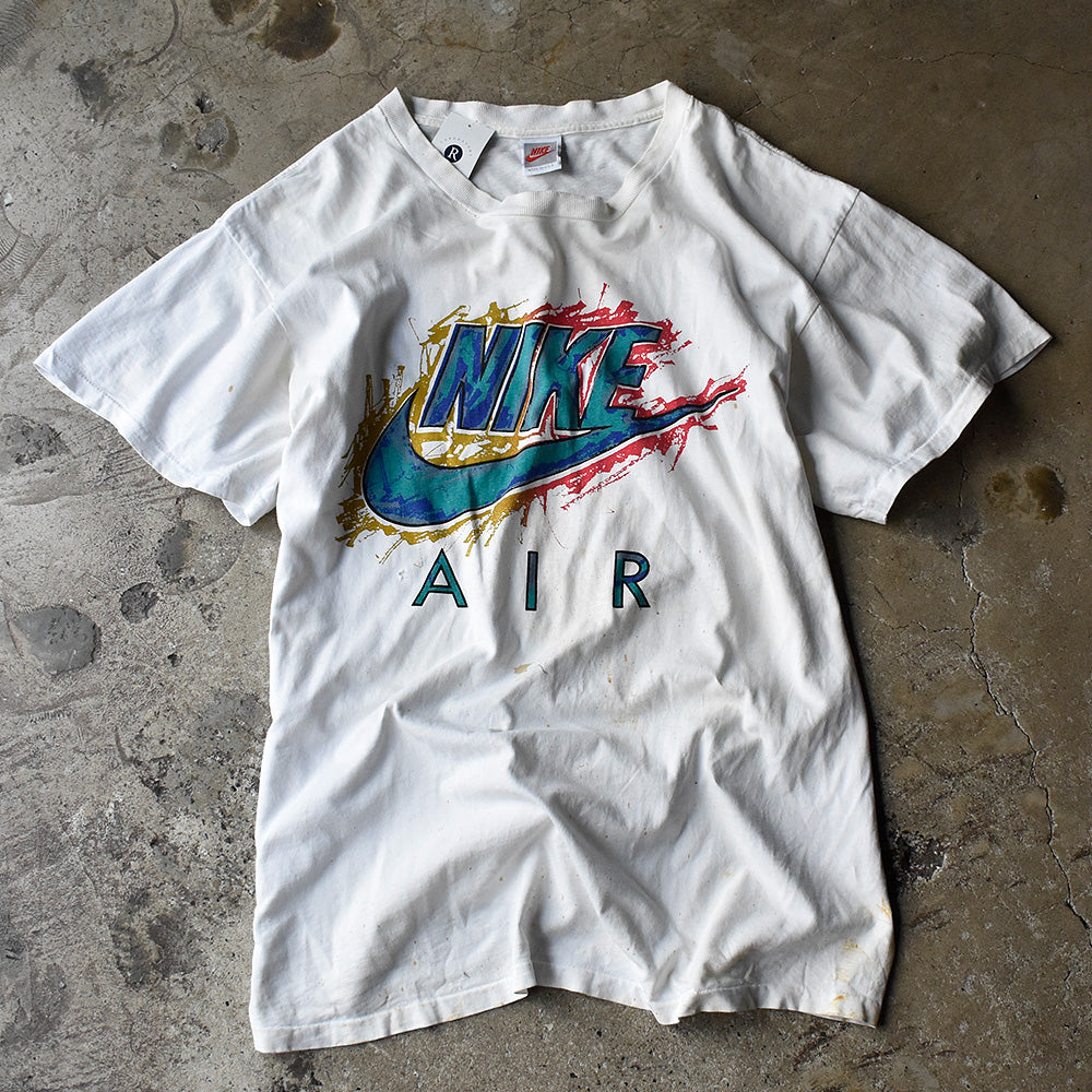 ナイキ 銀タグ AIR ロゴプリント Tシャツ 90年代 USA製 ヴィンテージ