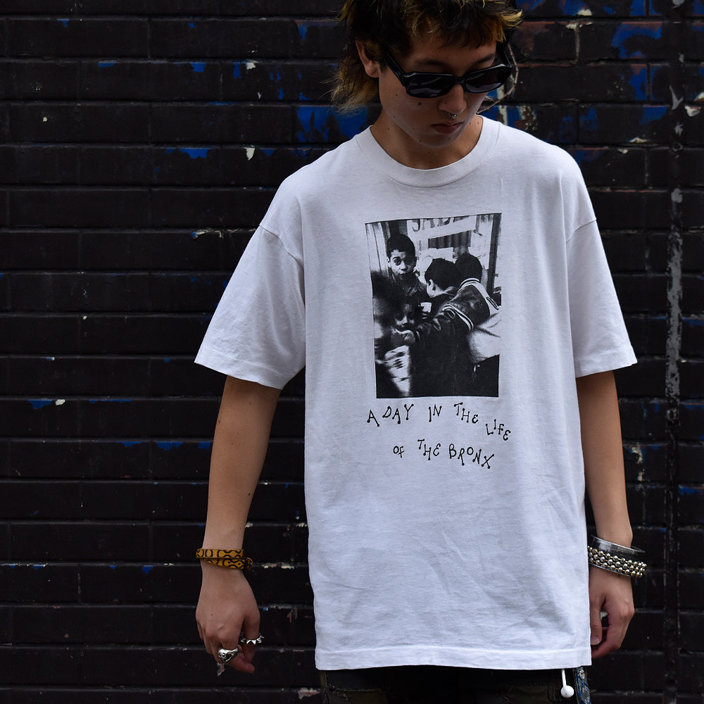 90's “A DAY IN THE LIFE of THE BRONX” フォトTシャツ USA製 230930H
