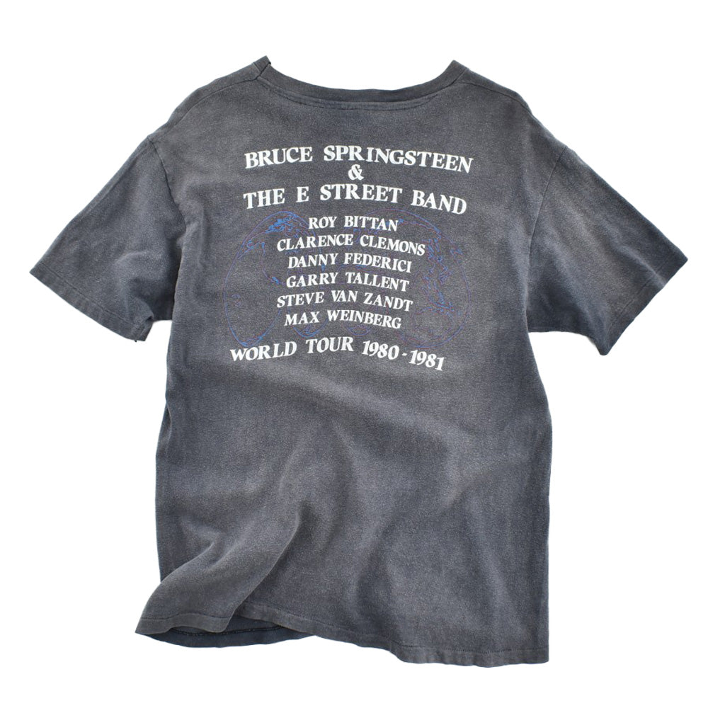 80's Bruce Springsteen & The E Street Band "WORLD TOUR 1980-1981" ロックTシャツ 260324H