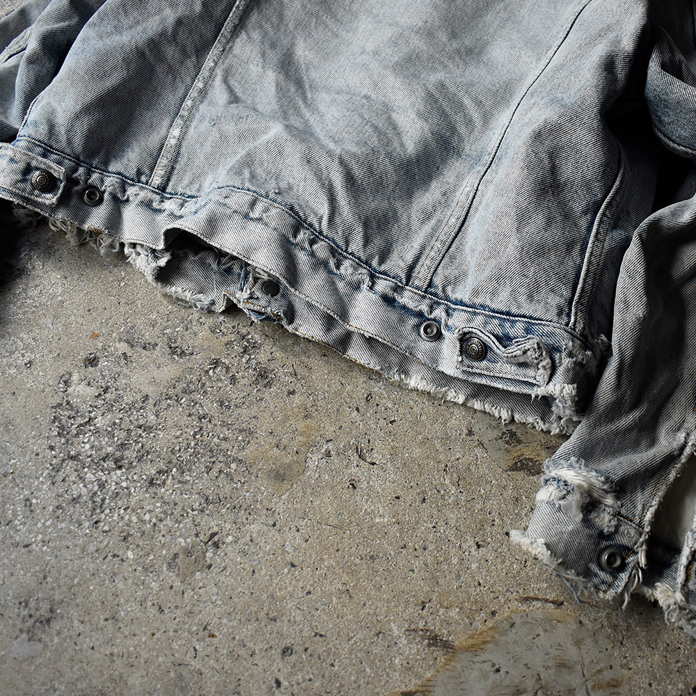 80's ボロ！ Levi's 70608-0216 デニムボアジャケット USA製 240105H