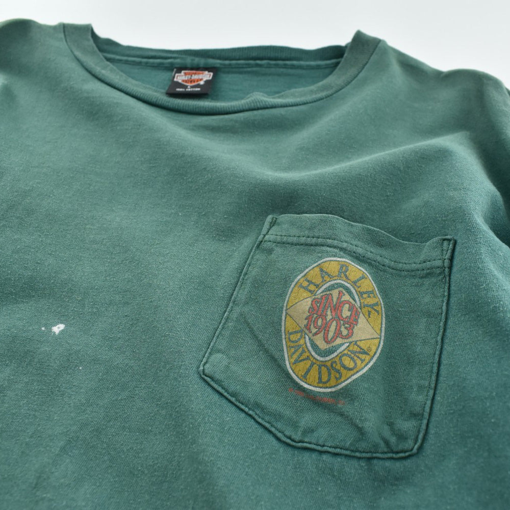 90's HARLEY-DAVIDSON ポケットTシャツ USA製 260821H