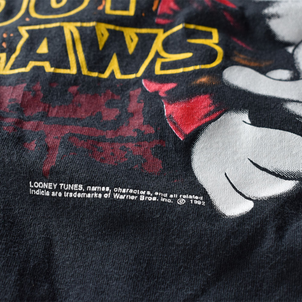 90's　Looney Tunes/ルーニー・テューンズ ”REBEL WITH OUT CLAWS” Tシャツ　USA製　230814