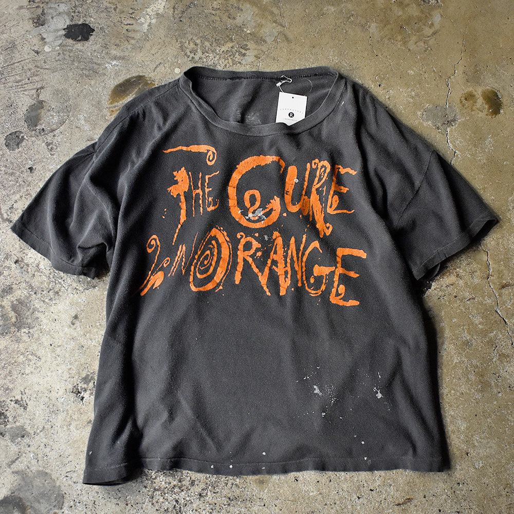 ザ・キュアー The Cure in Orange Tシャツ 1987年 ブラック オレンジプリント ヴィンテージ